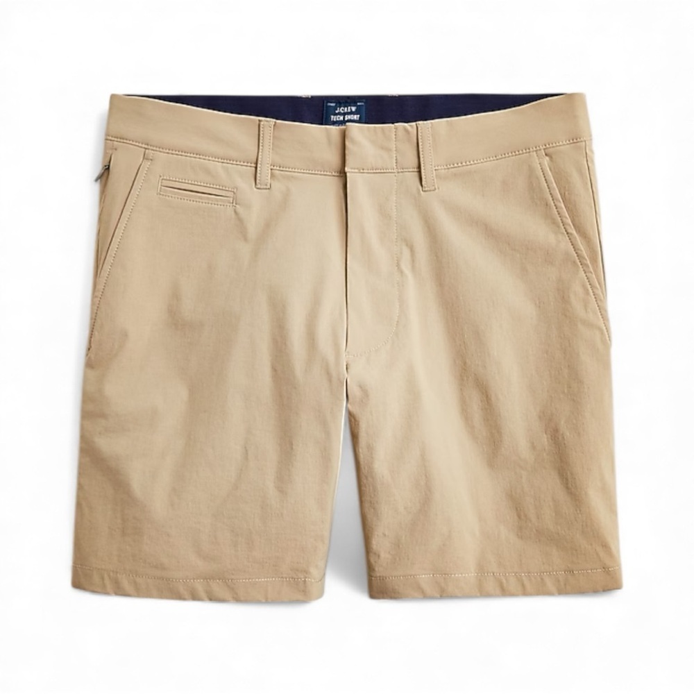 J Crew 7 Inch Tech Short Light Beige Mens Size 32